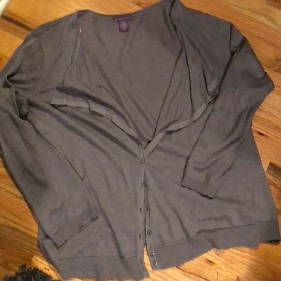 Sweaters - Women’s cascade collar button front cardigan